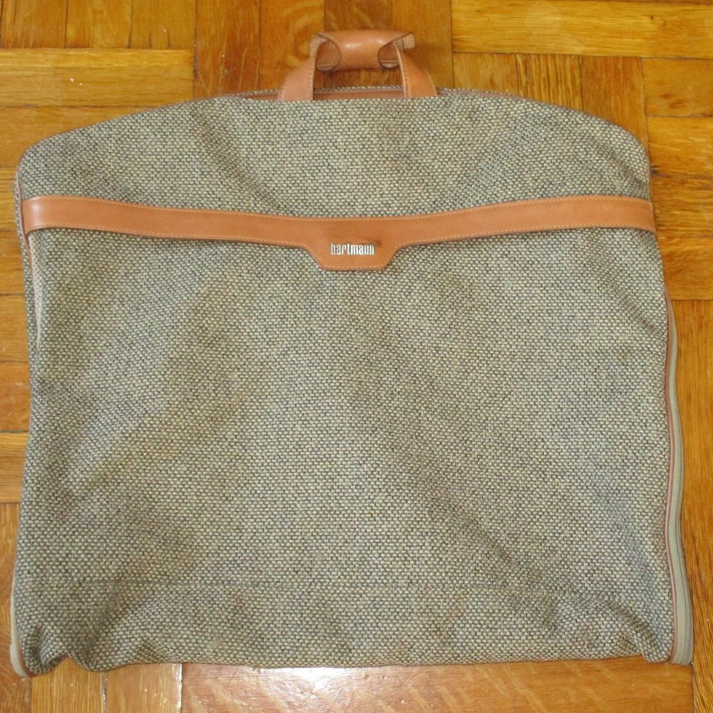 Vintage Hartmann Tweed Garment Bag